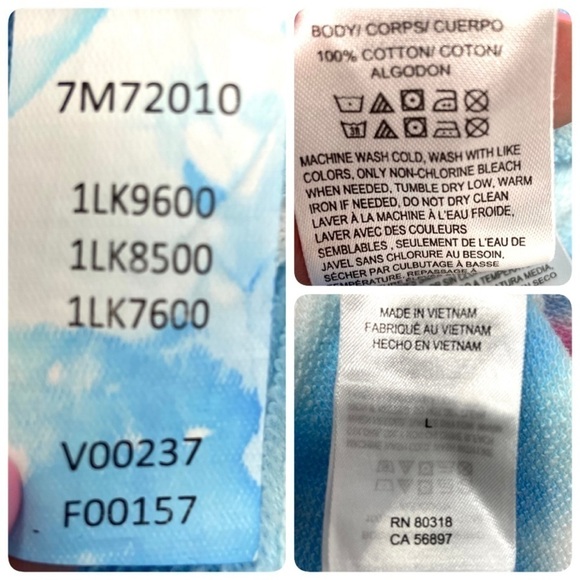 Lucky Brand Pride Tie Dye Clover Gender Neutral Shorts Elastic Waist LARGE - Picture 6 of 16